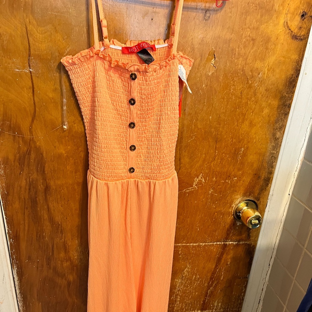 Peach jumpsuit